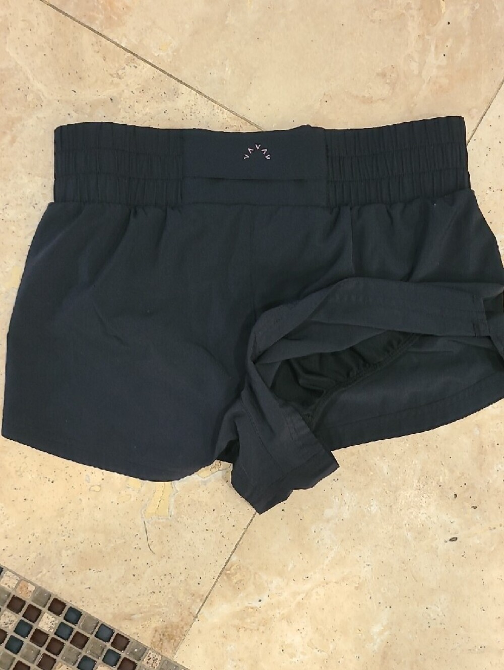 Varley Black Athletic Shorts with Pink Drawstring Inseam 2" - Picture 7 of 8